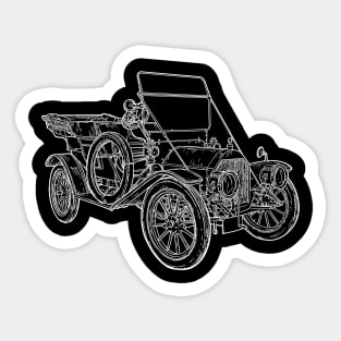 Old Car, Cabriolet, Vintage, Classic Car Sticker